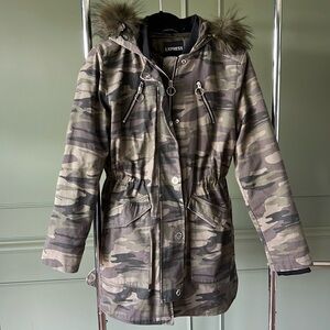 Express Camo Puffer with Removable Inner Liner
